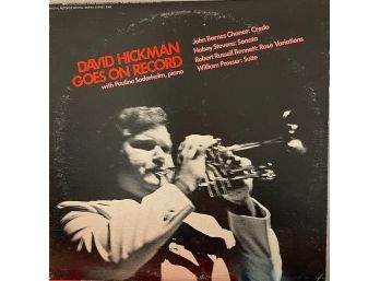 David Hickman Goes On Record W/Pauline Soderholm, Piano Album LP Vinyl Record