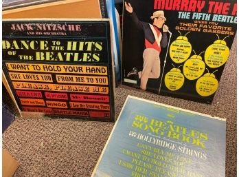 3 Beatles LP Record Lot Murray The K Fifth Beatle