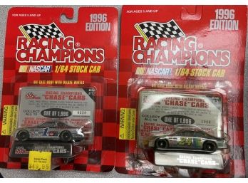 2 NASCAR 1996 Chase Car #3 And #12. 1 And 24 1/64 Scale