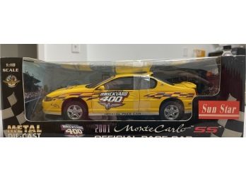 2001 Monte Carlo SS Official Pace Car Brickyard 400 Metal Diecast 1:18 Scale