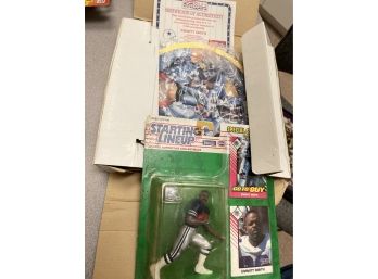 Dallas Cowboys Emmitt Smith Collector Plate With COA #131/7500 Impressions & 1993 Starting1993 Starting Lineup