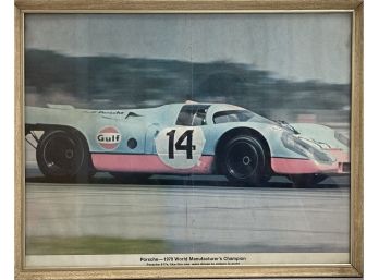 917 Porsche 1970 World Manufacturers Champion Framed Photo 11x14