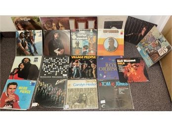 Lot Of 19 Lp 33s Vinyl. EL0, Eddie Rabbit, Roy Orbison, Robert Plant & Others