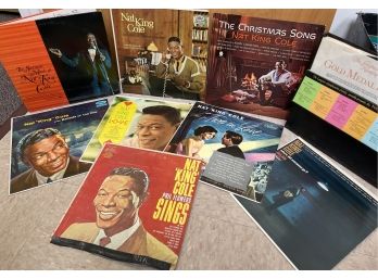 9 Lp Records Nat King Cole  Lacey Not Included!