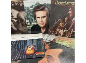 6 33s Record Country Lot George Jones, Tammy Wynette, Earl Scruggs, Tom T Hall, Del Reeves, Twitty,