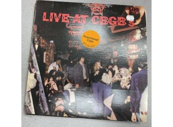 LP 33 1/3 Live At CBGBs Gatefold 2 Lp Record PROMO EX/VG
