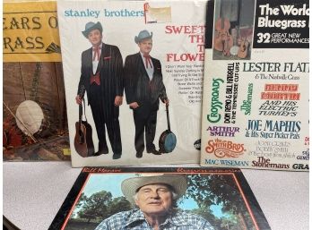 Nice Lot Of 4 Bluegrass Vinyl Lps! Bill Monroe, Stanley Brothers, 30 Years Of Bluegrass And More!