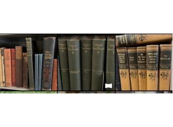 Lot Vintage Antique Books. Dickens Classics, Mulford Westerns