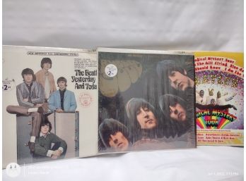 3 Lol Records Beatles Yesterday And Today, Rubber Soul, Magical Mystery Tour