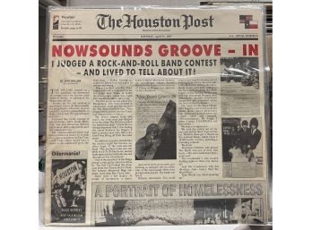 LP Vinyl 33 The Houston Post Nowsounds Groove-in NM/EX