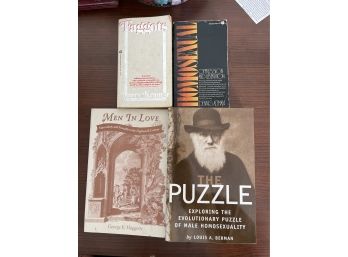 4 Gay Homosexual LGBT Interest Books The Puzzle, Men In Love, Faggots, Homosexual