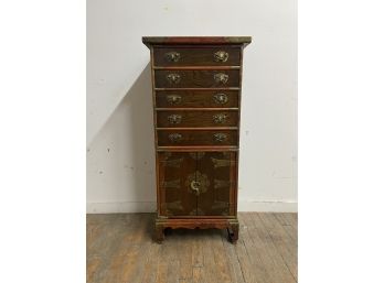 Asian Hardwood Stackable Chest On Chest