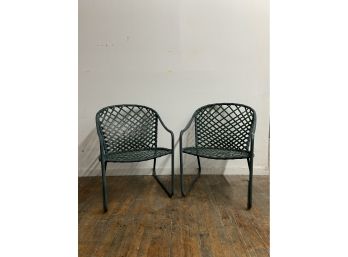 Pair Of Brown Jordan Tamiami Patio Chairs (Set 2 Of 2)