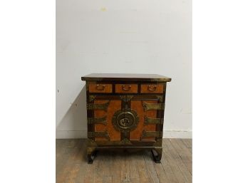 Asian Rosewood Chest / Cabinet With Three Drawers