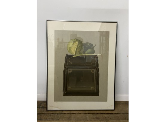 Framed And Signed Still Life Lithograph