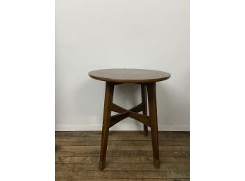 Mid Century Style Round Wood Side Table