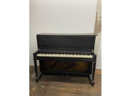 Vintage Upright Piano By Brewster