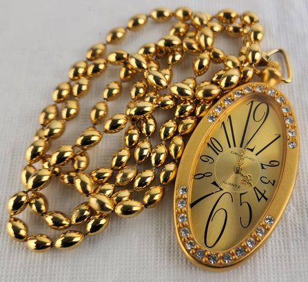 Dejuno Watch Necklace - Made In Japan - Brass