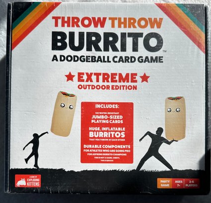 Brand New, Sealed - Throw Throw Burrito A Dodgeball Card Game EXTREME Outdoor Edition