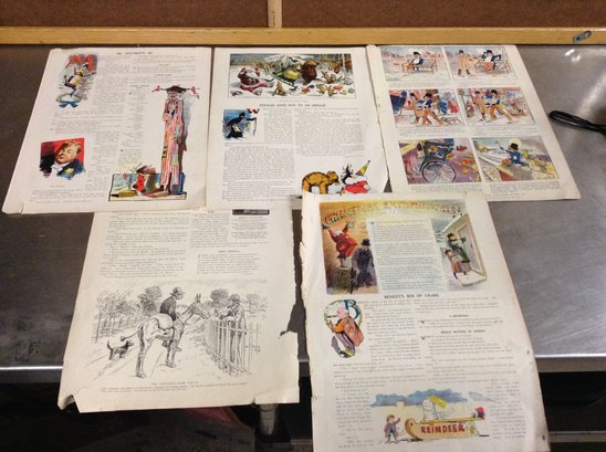 Vintage Magazine Cartoons Loose Pages