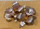 Lot If 6 Vintage Pairs Of Cerrito Clip On Flower Earrings (10)