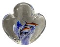 Lot Of 2 Paperweights With Fish On The Interior