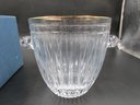Marquis By Waterford Crystal Gold Trim Hanover Ice Bucket In Original Box - 6.5' Tall