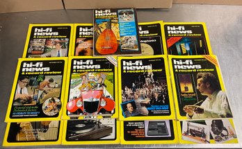Vintage Hi-fi News & Record Review 1975 Jan-Dec  Annual Lot Of 13   (awesome Electronics Info & Ads) Magazine