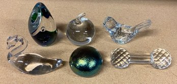 Lot Of 6 Paperweights