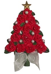 Christmas Tree Holiday Brooch Pin  (218)