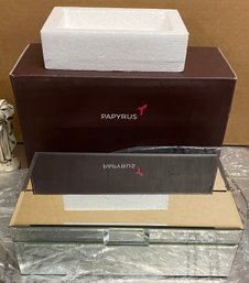 New Open Box Papyrus Mirrored Jewelry Box