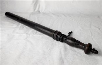 Vintage / Antique 22.75' Police Wood Baton Night Stick (Late 1800s?) Collectible, Not For Use