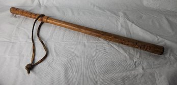 Vintage / Antique 28' Police Wood Baton Night Stick - Collectible, Not For Use