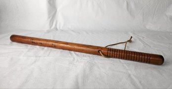 Vintage / Antique 23.75' Police Wood Baton Night Stick- Collectible, Not For Use