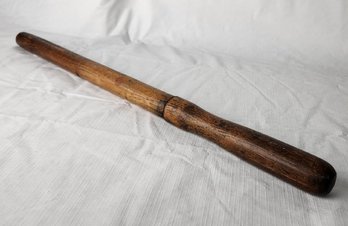 Vintage / Antique 21' Police Wood Baton Night Stick - Collectible, Not For Use