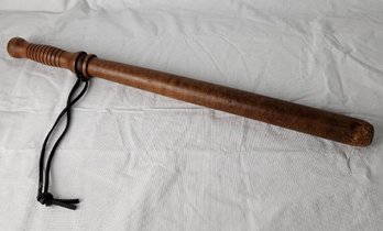 Vintage / Antique 23.5' Police Wood Baton Night Stick - Collectible, Not For Use
