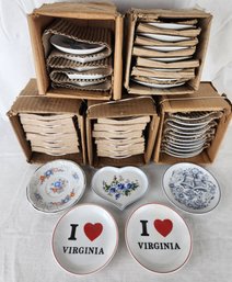 (50 Total) S.A. Leart Assorted Saucers / Wall Plates Made In Brazil  Porcelana Schmidt