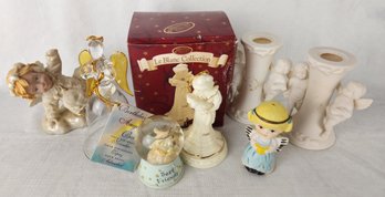 Angel Themed Figures, Bell, Candle Holders & Other Decor