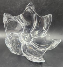 Vintage Unique Glass Ceiling Light Fixture/Lamp Shade - 14' Diameter - Flower Like 6 Tip Shape - Heavy/Quality
