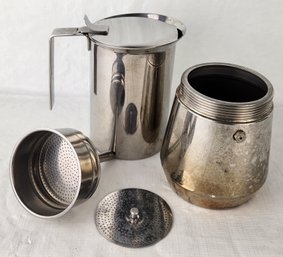 Ilsa Stainless Steel Italian Expresso Coffee Maker / Percolator Inox 18-10