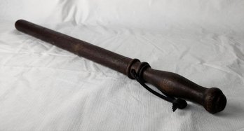 Vintage / Antique 24.25' Police Wood Baton Night Stick- Collectible, Not For Use