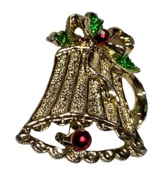 Bell Holiday Christmas Brooch Pin (216)
