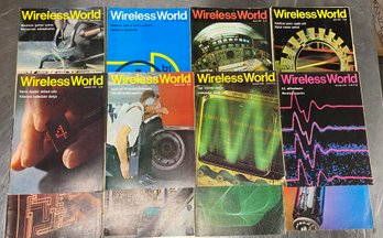 Vintage Wireless World Magazines Jan-Dec 1970 Lot Of 12 Awesome Electronics Info & Ads