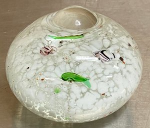 Unsigned Murano Style Paperweight Fish