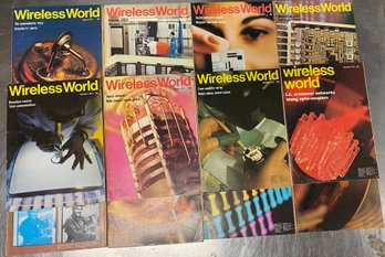 Vintage Wireless World Magazines Jan-Dec 1973 Lot Of 12 Awesome Electronics Info & Ads