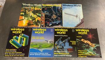 Vintage Wireless World Magazines 1960's And 1980's Lot Of 7 Awesome Electronics Info & Ads