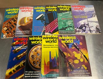 Vintage Wireless World Magazines 1979 Lot  Of 10 Awesome Electronics Info & Ads