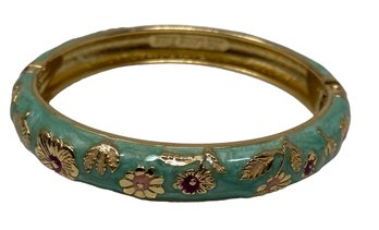 Jin Long Xing Flower Floral Enamel Bracelet (91)
