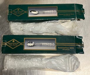 New Open Box Shannon Irish Lead Crystal Transition Serving Spoon And Pasta Server Read Details
