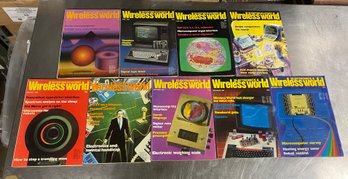 Vintage Wireless World Magazines 1983 Lot Of 9 Awesome Electronics Info & Ads